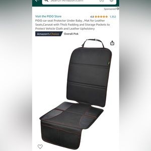 Leather car seat protector for car.